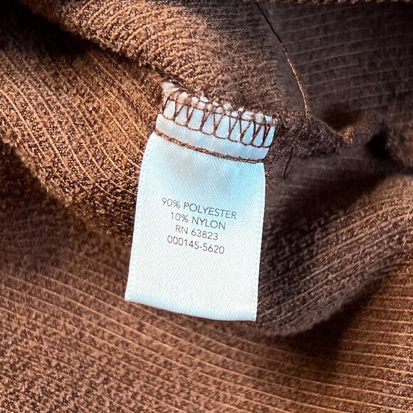 CJ Banks Vintage Y2K Corduroy Midi Skirt Pleated Slit Brown Tan Women's 14W NWT - Picture 7 of 8